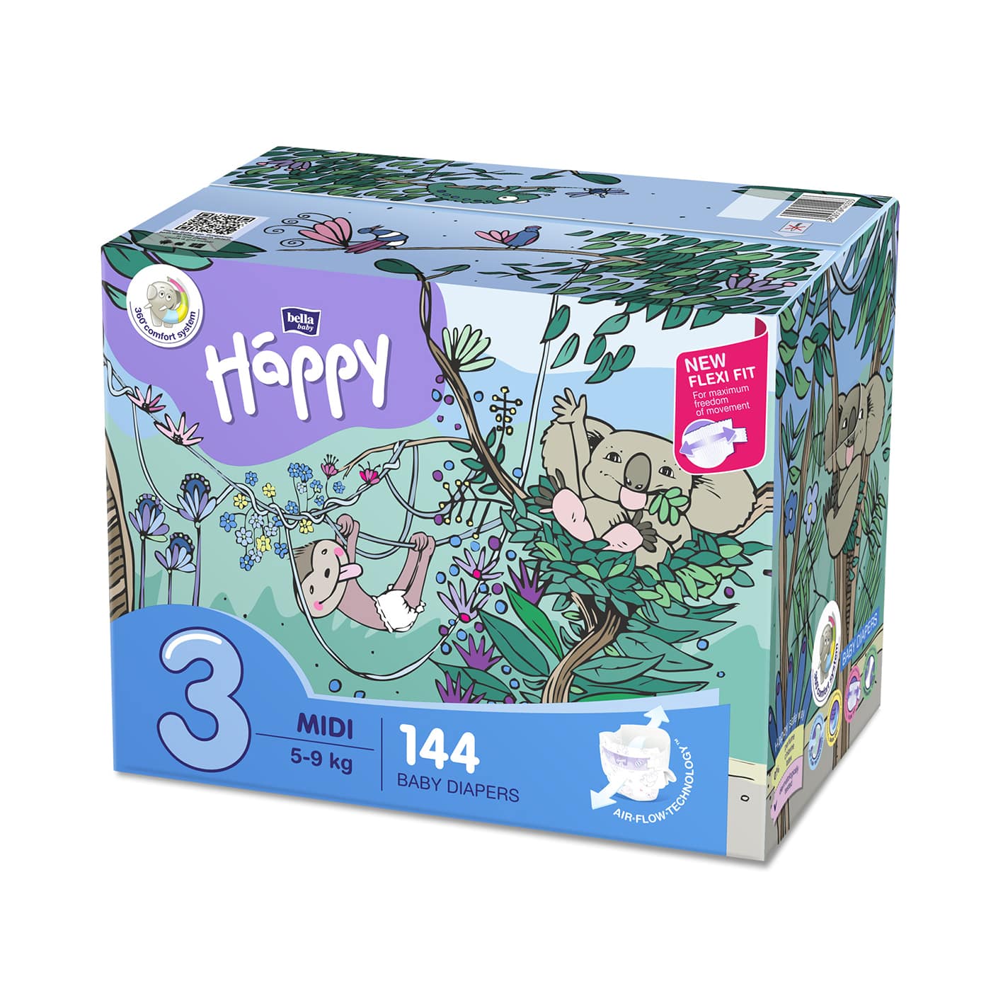 bella baby Happy Windeln comfort Happy Box in den Größen 2-6